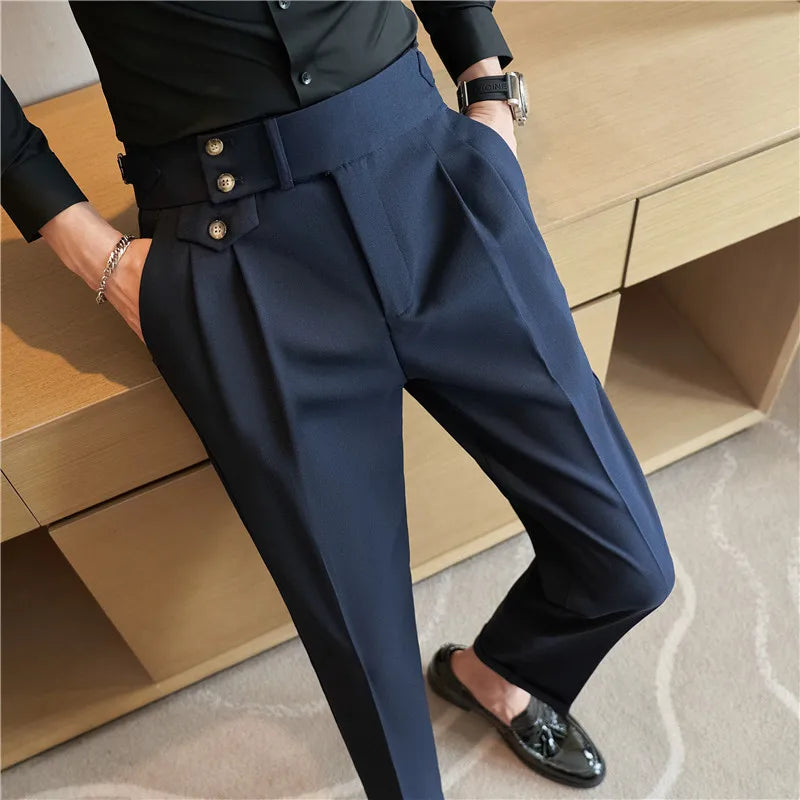 The Classic High-Rise Trouser by Belgrave Club – Navy