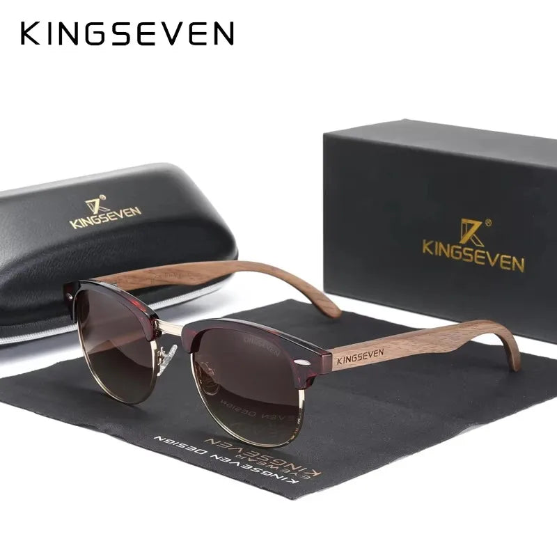 The Walnut Round Sunglasses – view 9