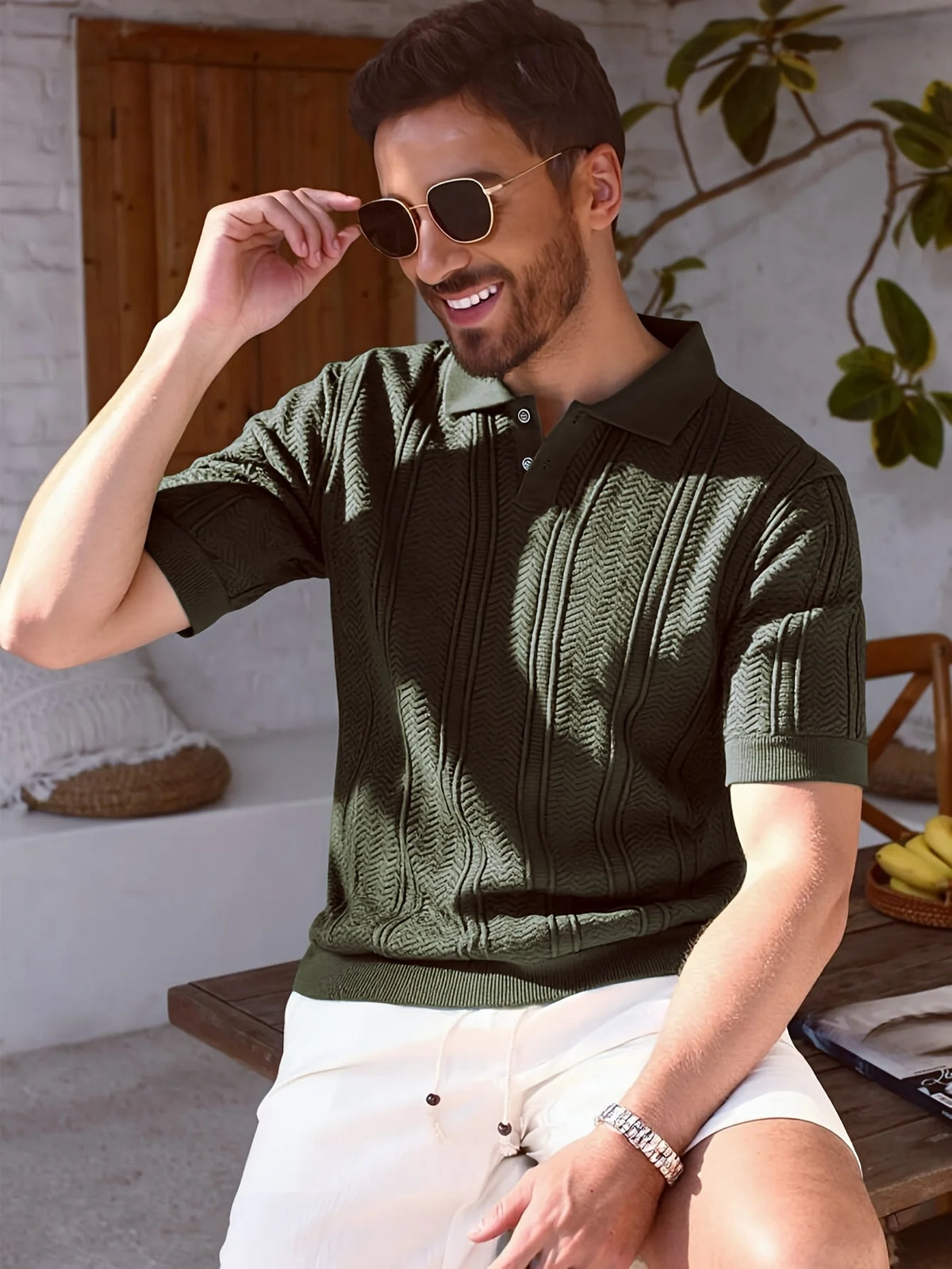 The Riviera Knit Polo by Belgrave Club – view 5